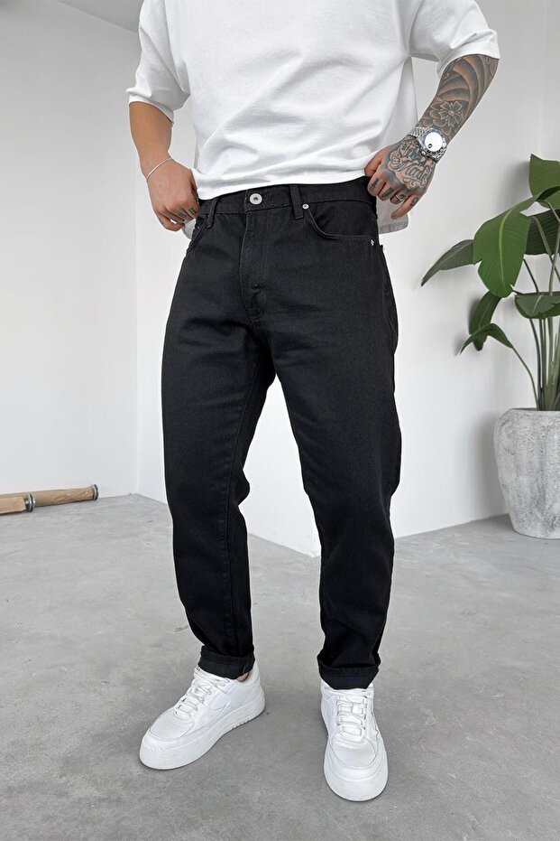 بنطال أسود أساسي بريميوم عادي - 1