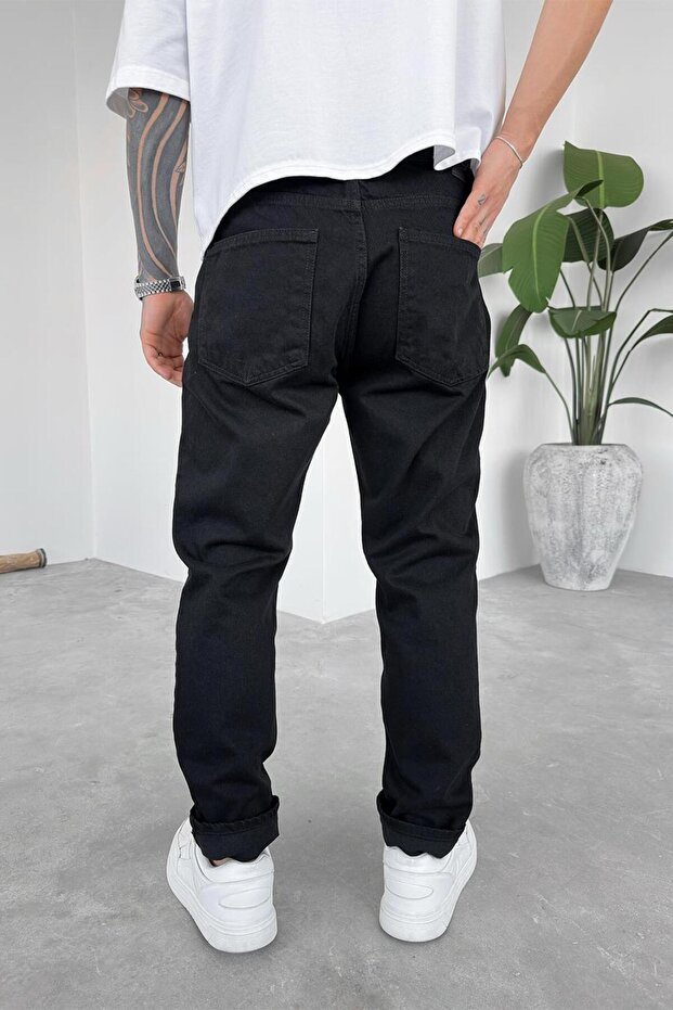 بنطال أسود أساسي بريميوم عادي - 3