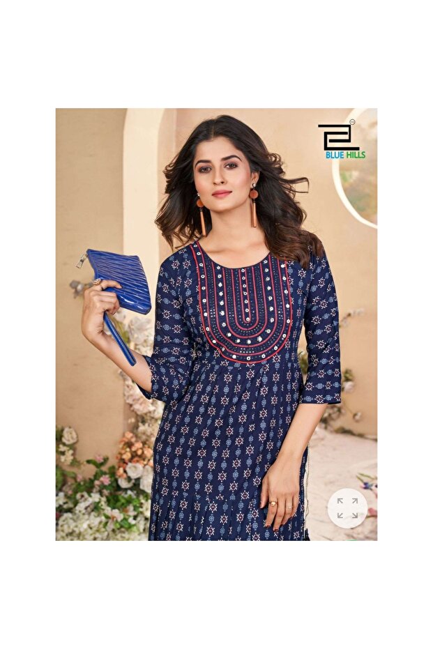 Hint Nakışlı Etnik Elbise - 4