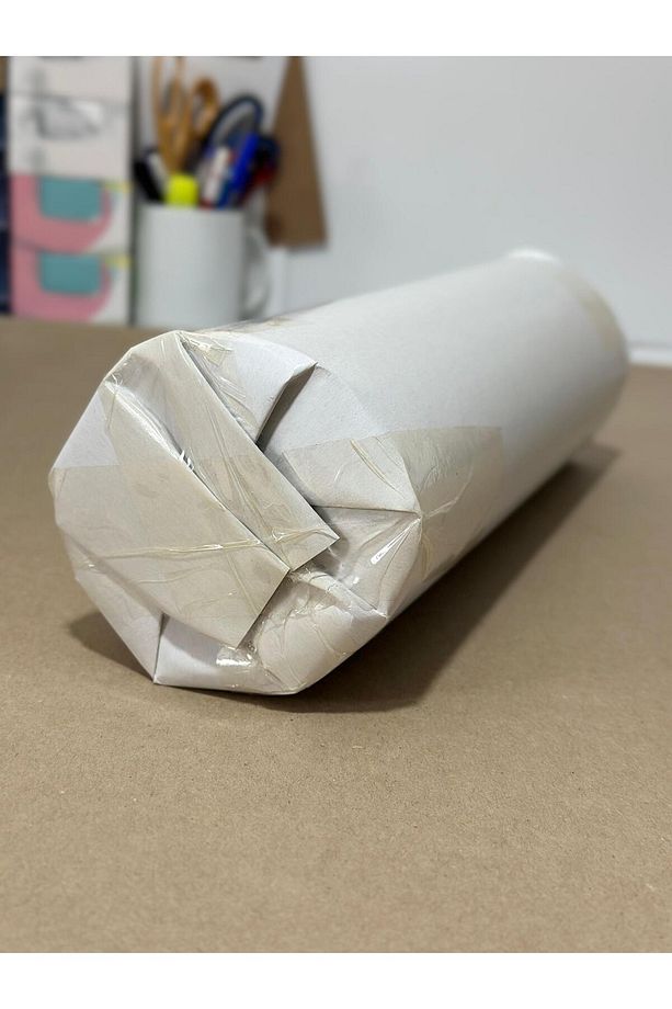 70 X100 Cm lüks krome karton kalın Kağıt Ambalaj Kağıdı önü beyaz arkası gri 180gr (10 Adet-1,26 KG) - 5