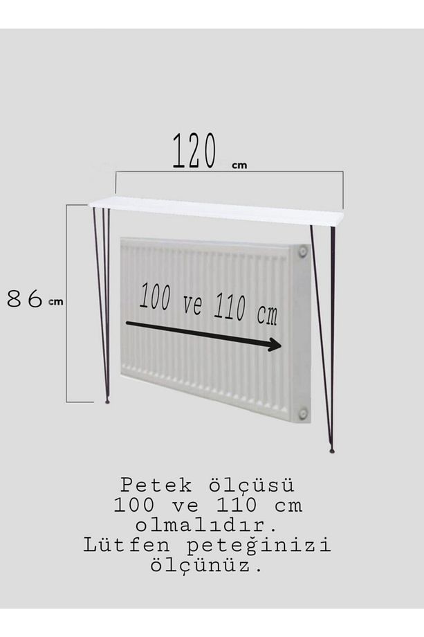 120X15 AHŞAP DEMİR AYAKLI PETEK ÜSTÜ DRESUAR - 2