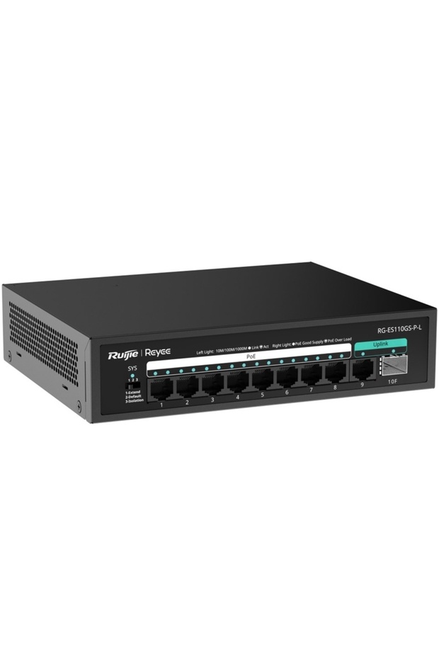 Reyee Rg-Es110Gs-P-L 8 Port 10/100/1000 8 Port Poe 1Xge Uplink 1 X Sfp 120W Unmanaged Deskt