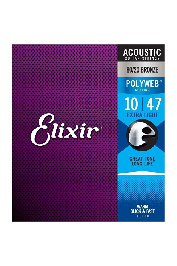 Polyweb Bronze Extra Light Akustik Gitar Teli (.010-.047) - 1