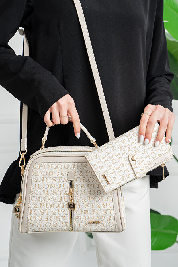 Monogram Printed Women's Shoulder Bag