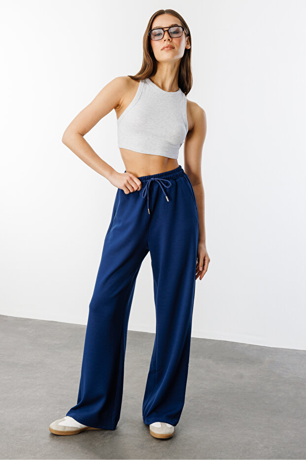 Women's Wide Leg Modal Sweatpants Modal-Sweatshirt