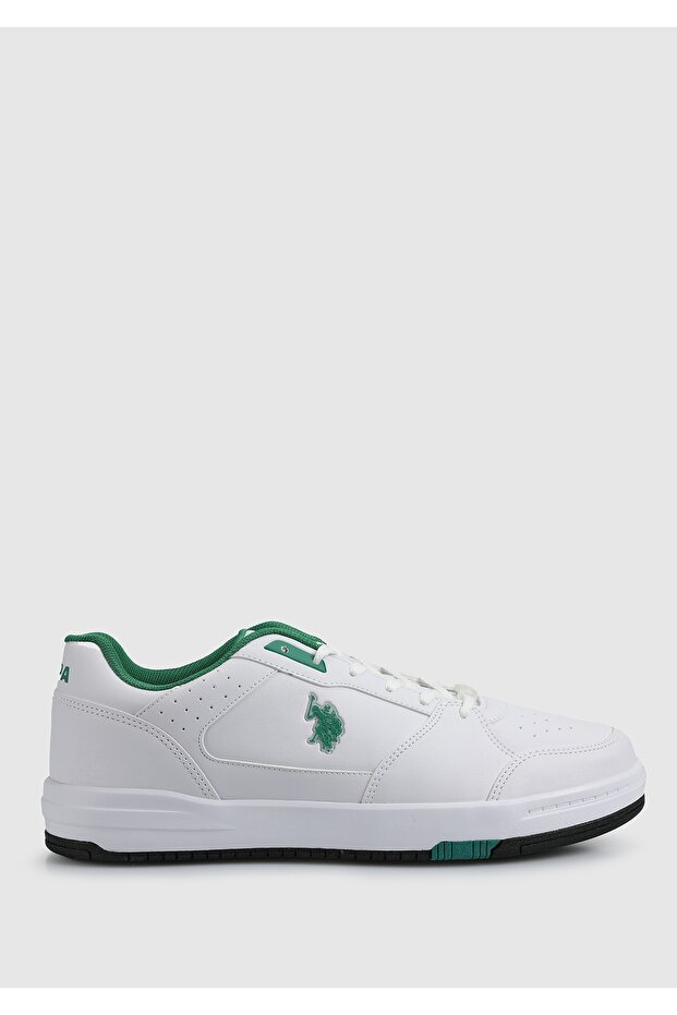 U.S. Polo Assn. Presto 4PR 101812437 White & Green Men's Casual Sneakers