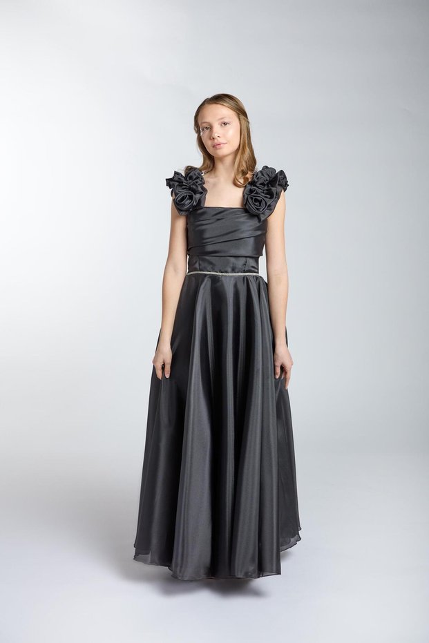 Girls/Teenager New Fashion Shiny Fabric Full Mold Evening Dress 5515