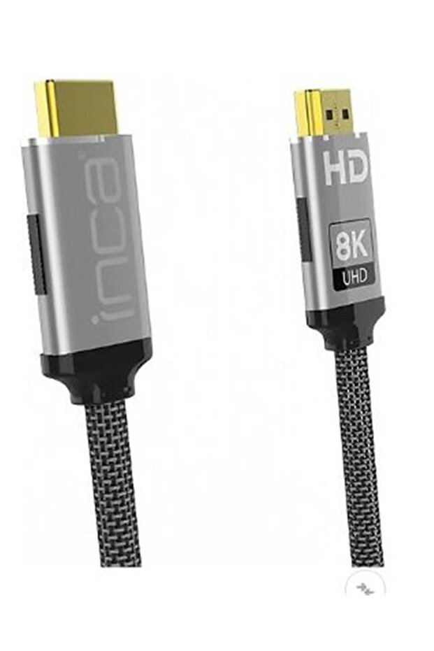 Inca Ihm-15T 1.5Mt 2.0 Gold Tip Braided Cable HDMI to HDMI Cable 8K 2.1V (7680 × 4320 8K)