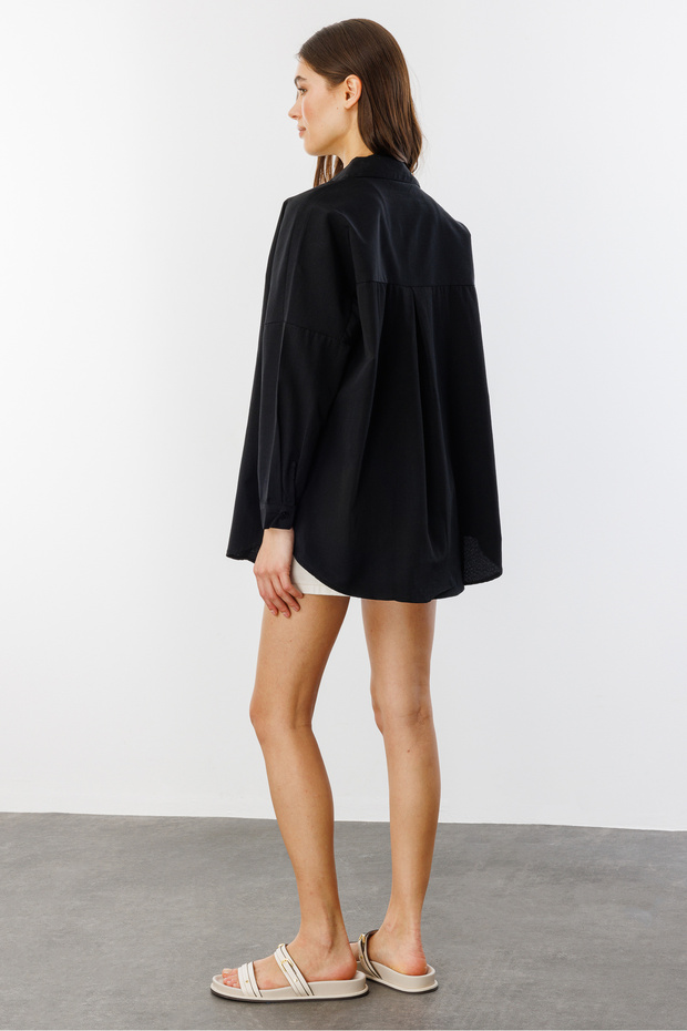 Oversize Basic Kadın Gömlek KADIN-BASIC-GÖMLEK - 3