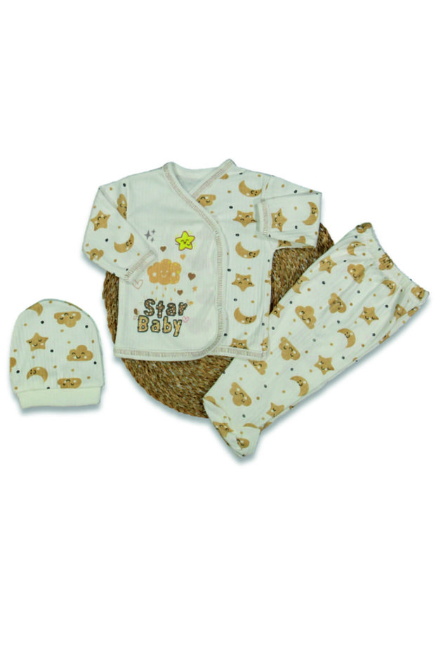 Star Baby Printed Hat Set of 3