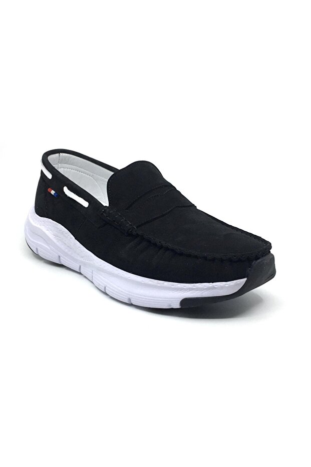 100% Leather Nubuck Large Size Men's Summer Comfortable Tımbır Laceless Shoes New Season 45-48