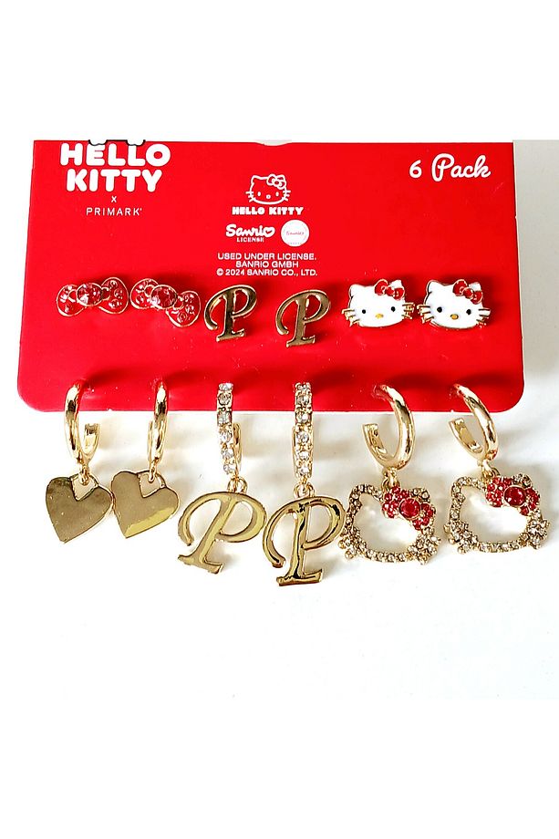 Hello Kitty Küpe 6 Set - 1