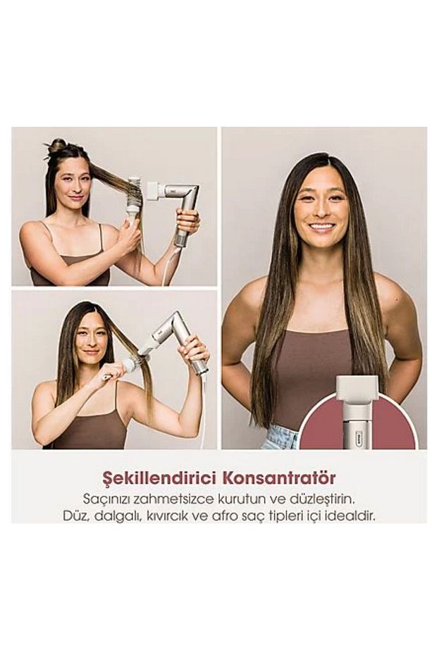 Oynar Başlıklı Air Saç Kurutma Ve Şekillendirme Sistemi Ve Saklama Kutusu Taş Rengi - 8