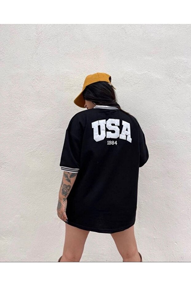 Usa Oversize Unisex Tshirt - 4