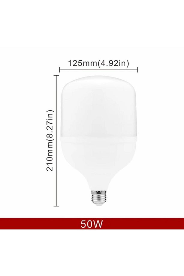 AYDINLATMA 50w Torch Ampul  Büyük Boy Tasarruflu Beyaz Işık E27 Normal Duy 1-2-3-4-5-6-8-10 Adet - 4