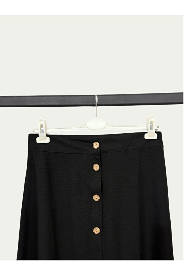 موديل تنورة كتان بأزرار - 4