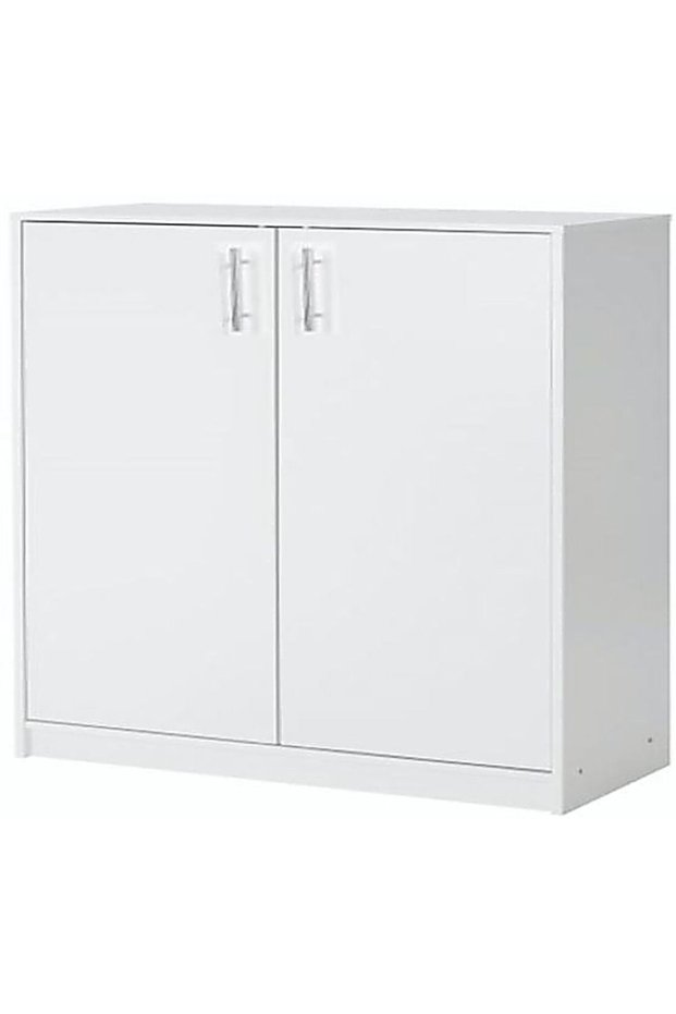 Solid Wooden MDF Melamine Finish Upto 25 pairs Footwear Shoes Cabinet White