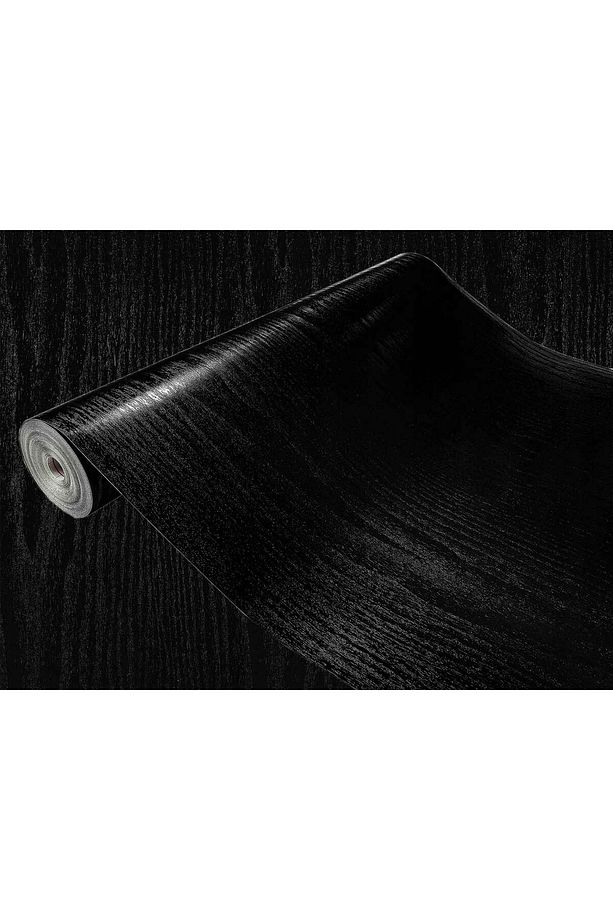 276-8007 Kendinden Yapışkanlı Siyah Ahşap Desenli Folyo ( 67 cm x 2 mt ) - 4