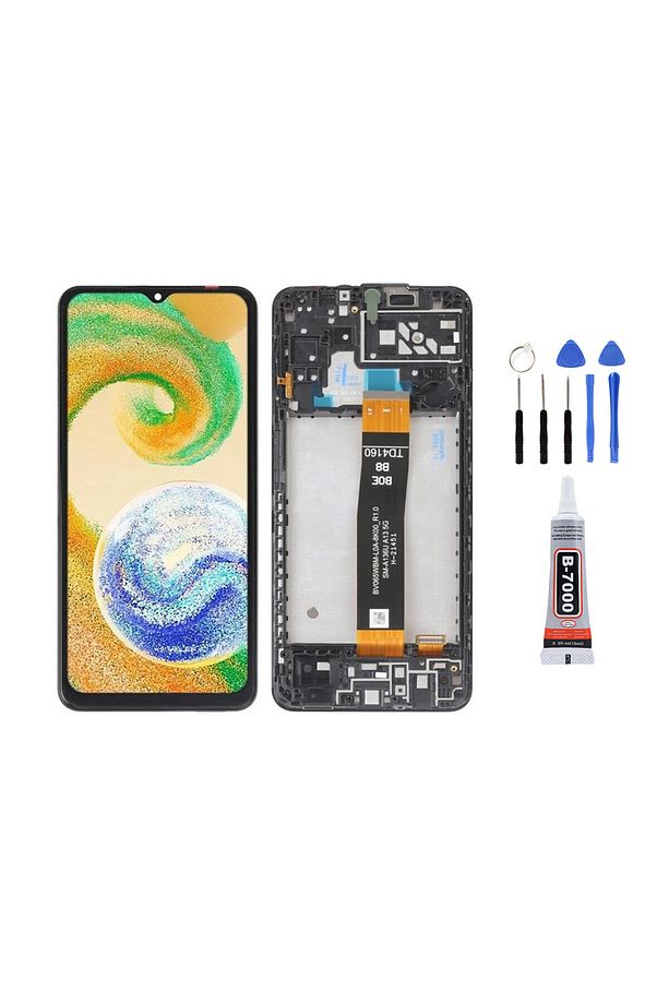 Samsung A04S A047F Çıtalı Uyumlu Ekran Lcd Dokunmatik Tamir Seti Hediyeli - 1
