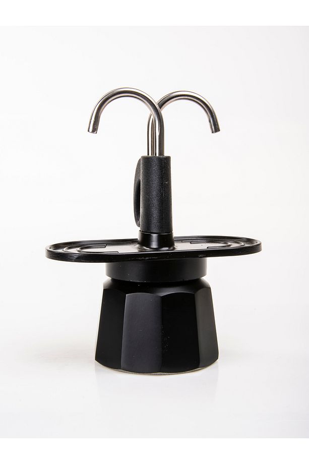 2'li Espresso Moka Pot Seti Ocak Üstü Kullanım, Çift Musluklu, 2 Kişilik - 3