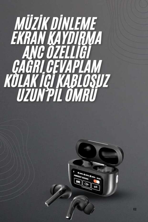 Yeni Nesil Pro Ekranlı Bluetooth Kulaklık 5.0 Bluetooth - 2