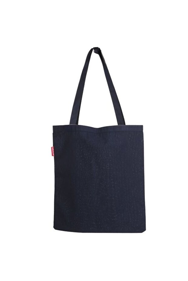 Baskısız Lacivert Bez Çanta - 7