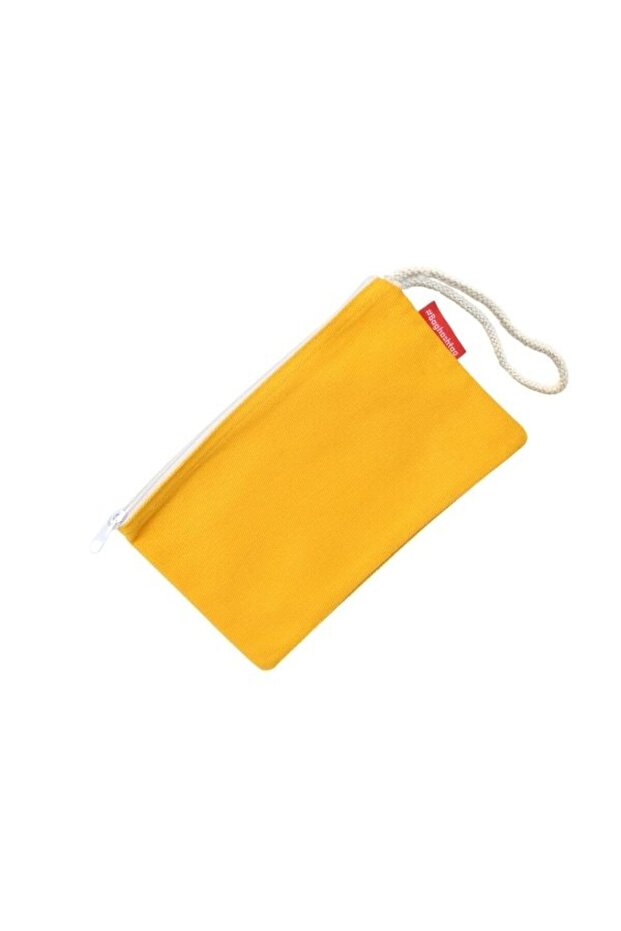 Sarı Clutch Bez Çanta - 7