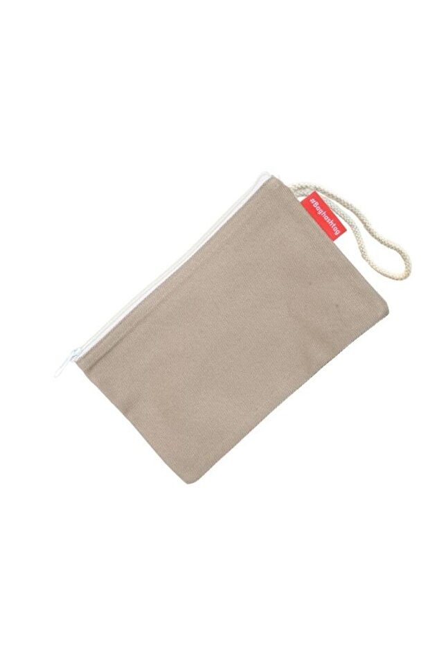 Bej Clutch Bez Çanta - 6