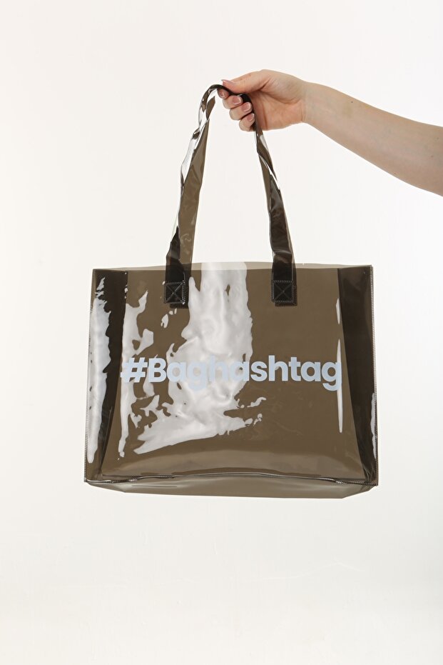 Siyah Şeffaf Plaj Çantası - 8