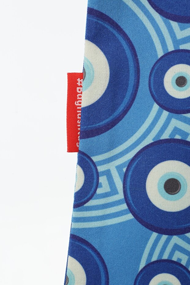 Nazar Baskılı Bez Çanta - 4