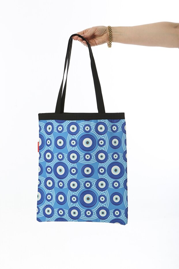 Nazar Baskılı Bez Çanta - 2