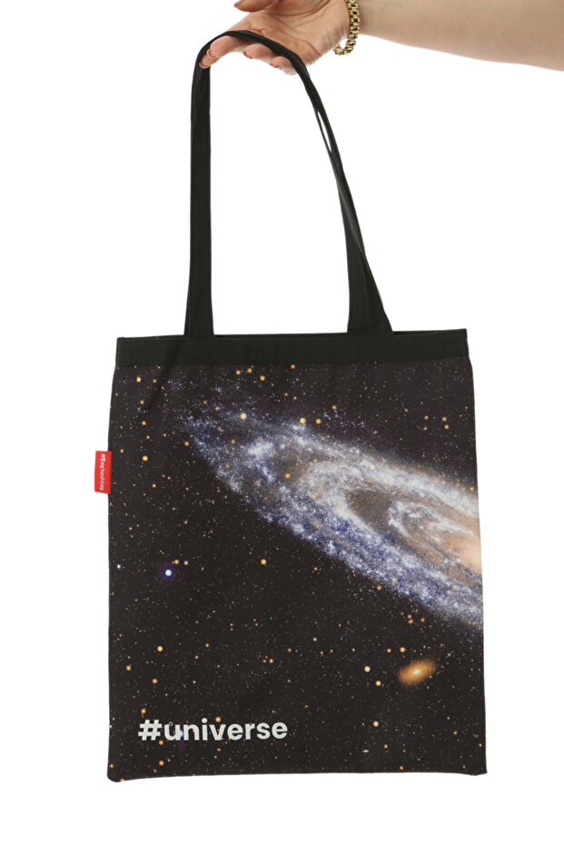 Samanyolu Galaksi Baskılı Bez Çanta - 2