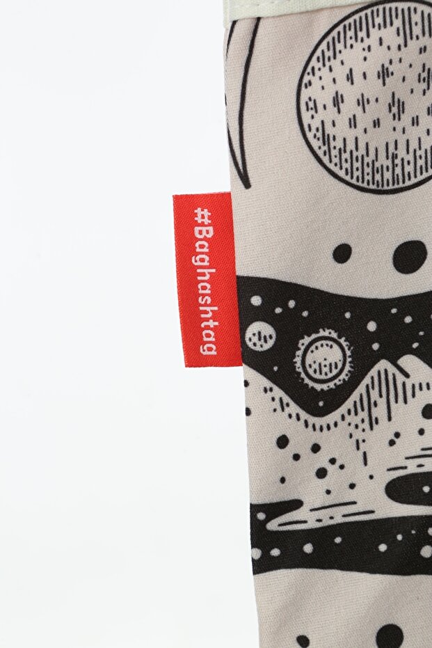 Karışık Rüya Baskılı Bez Çanta - 5