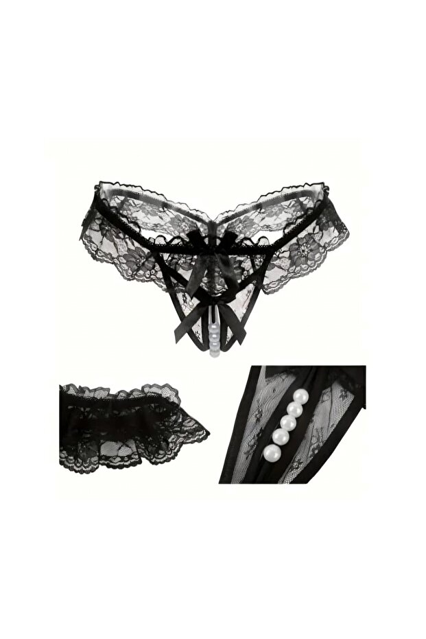 Στρινγκ-Στρινγκ-Σλιπ με Πέρλες - 1