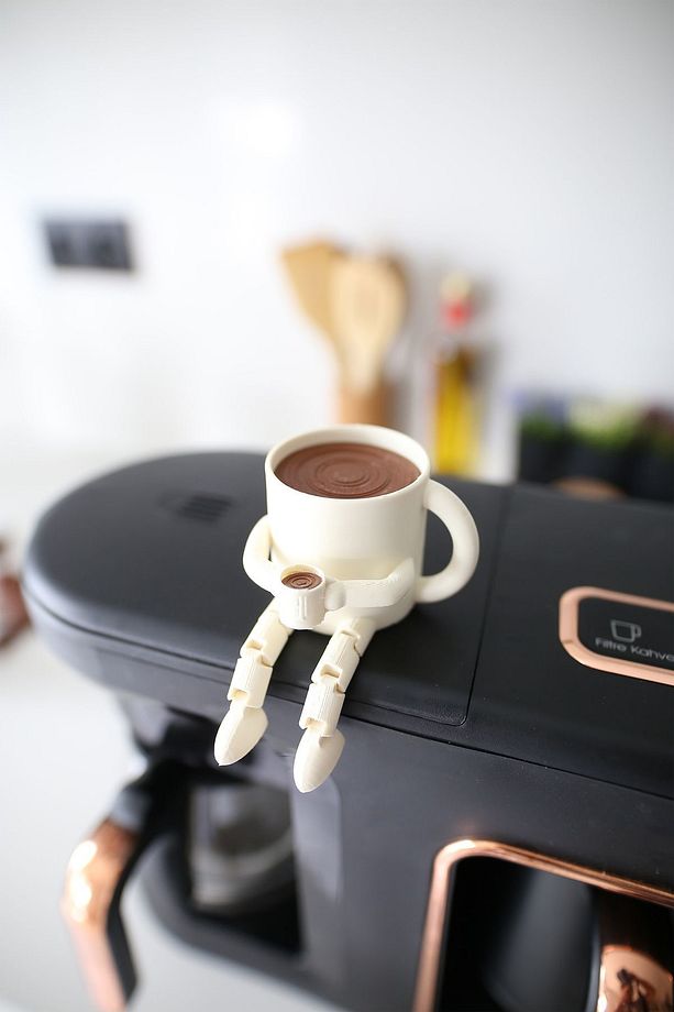 6'lı Ayaklı Kahve Seti - Moka Pot - Kahve Tanesi - Çaydanlık - Cezve - Kahve Bardağı - Bardak - 2