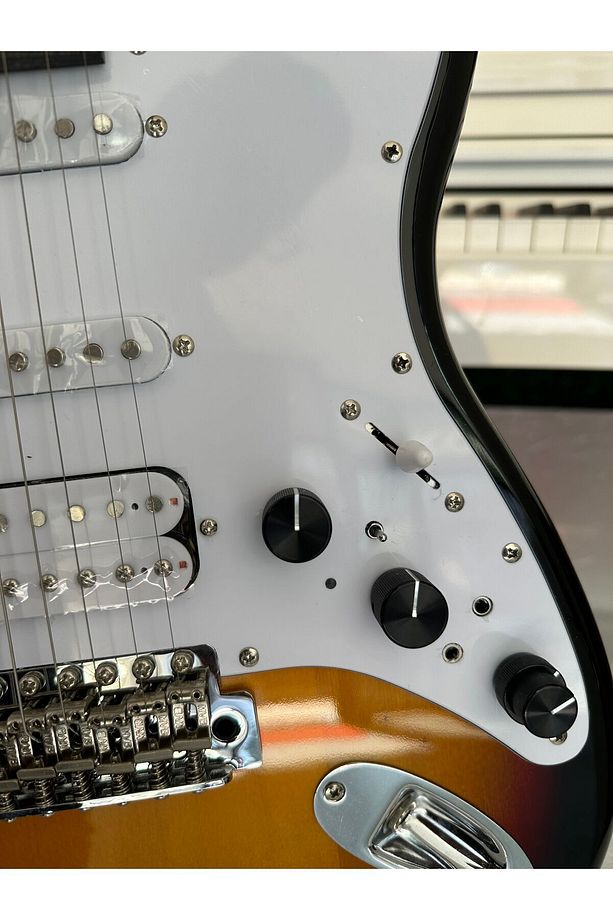 Stratocaster Drive ,delay,reverb Efecktli Üst Seviye Elektro Gitar Soft Case Kılıf - 3