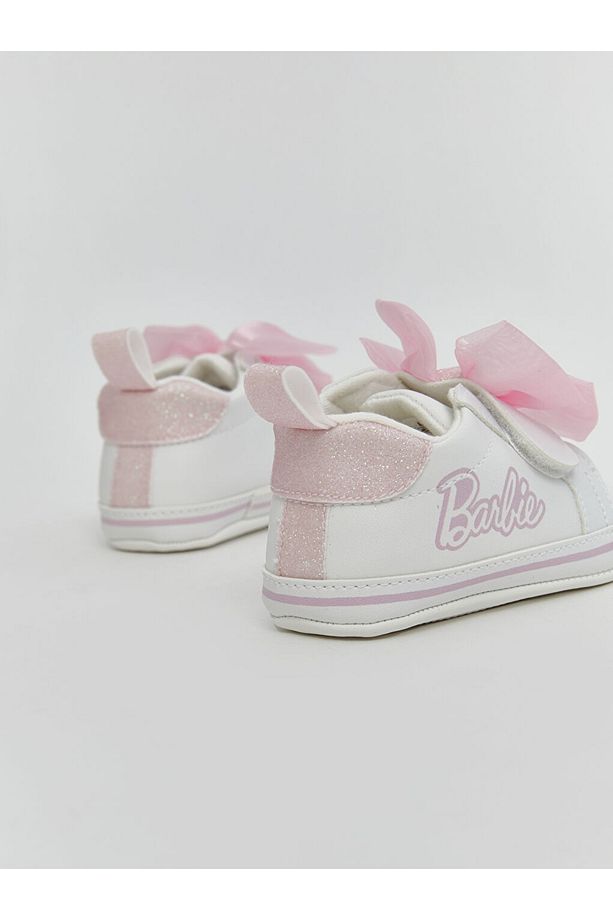 LCW STEPS Barbi Nakışlı Kız Bebek Yürüme Öncesi Ayakkabı - 4