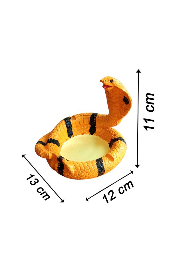 Kobra Yılan Model Dekoratif Küllük - 4