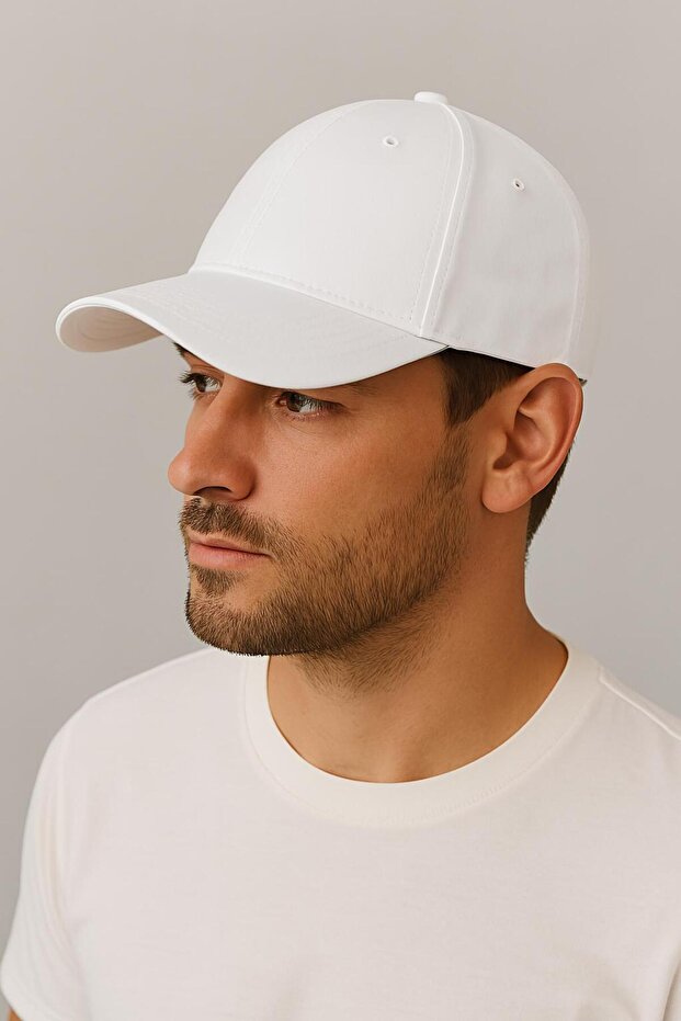 Unisex Basic Adjustable Line Baseball Hat Cap with Velcro Back - 3
