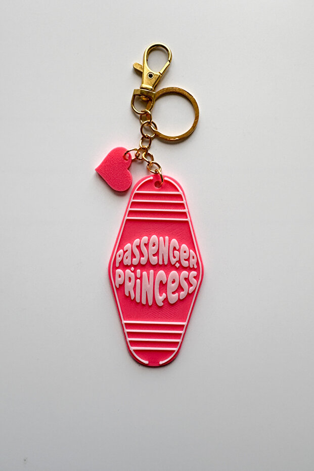 Retro Passenger Princess Gold Chain Keychain, Bag Ornament