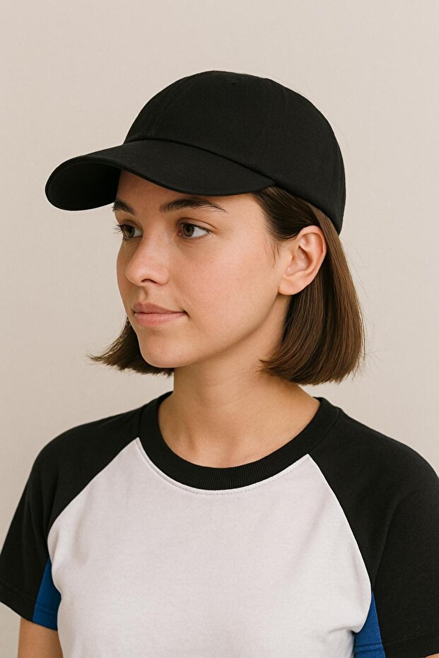 قبعة بيسبول بخط أساسي قابل للتعديل للجنسين مع شريط فيلكرو على الظهر - 5