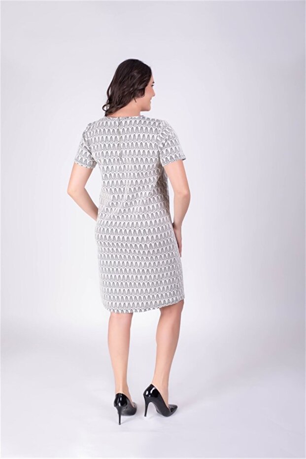 Fermuar Detaylı Cepli Elbise - 2