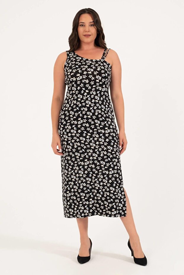 Tek Omuz Askılı Elbise - 4