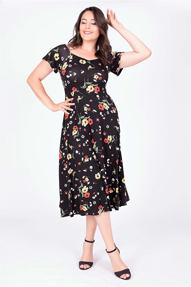 Damla Yaka Uzun Elbise - 2