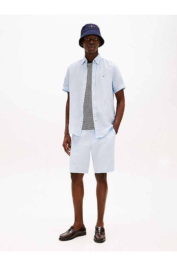 Harlem Linen Blend Relaxed Shorts - 3