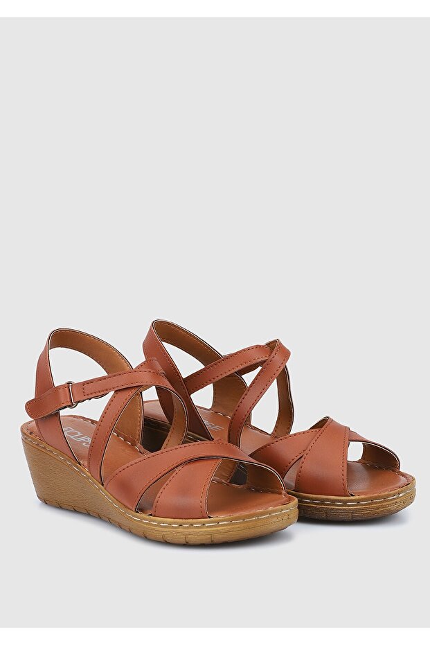 Taba Kadın Topuklu Sandalet - 2