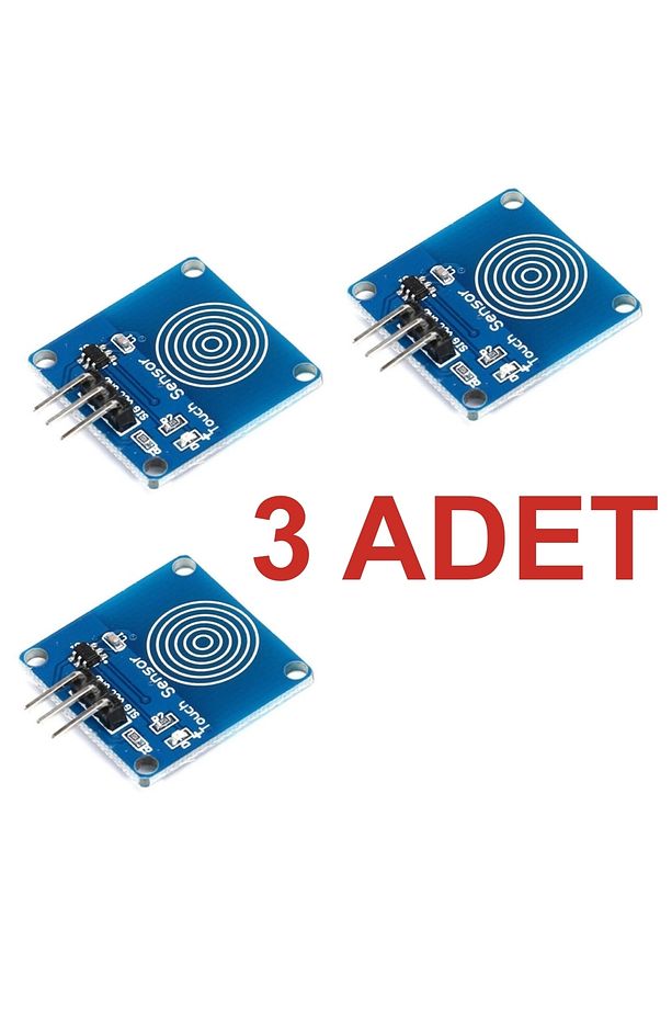 3 Adet Ttp223b Kapasitif Dokunmatik Sensör Modül Kartı– Touch Sensor Arduino - 1