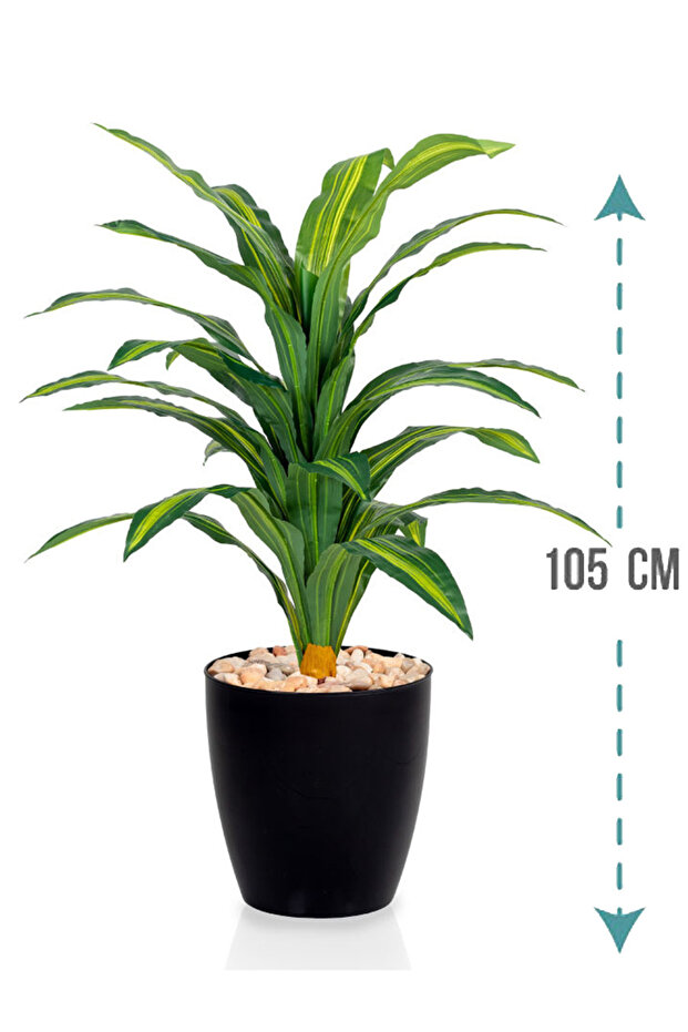 شجرة ورق ذرة فاتح بمركن بلاستيك اسطوانى - 1