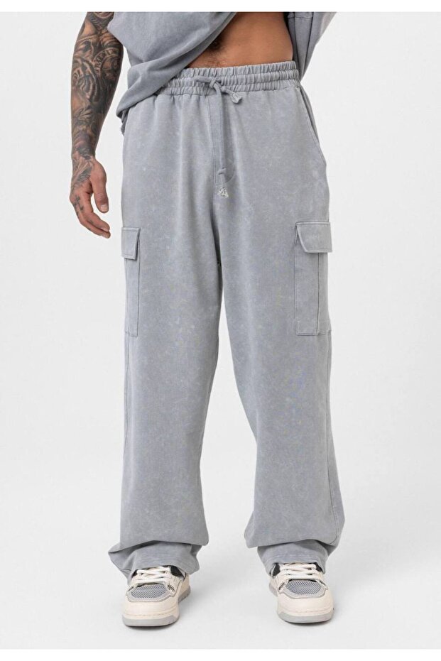 Baggy Loose Cut Side Pocket Trousers