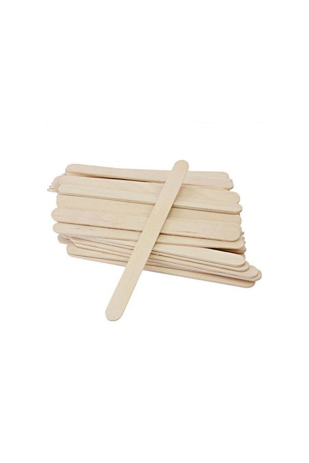 Abeslang 4 Kutu 100'lü Tahta Dil Basacağı Ağda Spatulası Ahşap Çubuk - 6